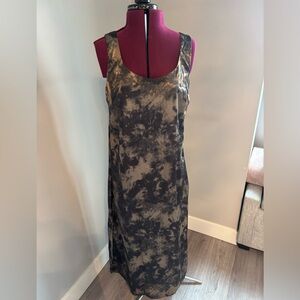 Chic Sleeveless Tie-Dye Maxi Dress